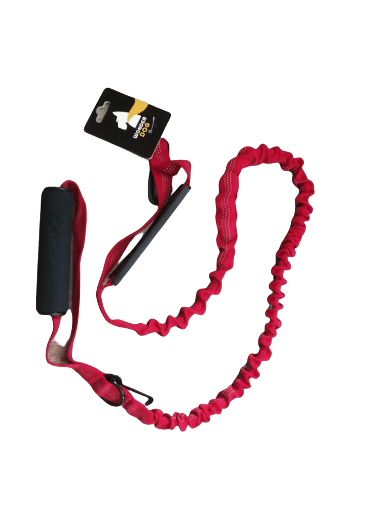 Traílla multiusos para perros,  doble mango + reflectante + anti tirones + cinturón de seguridad (WD904) 4