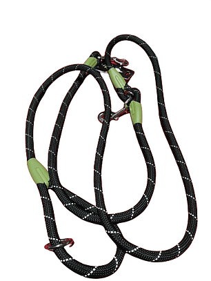 Traílla manos libres (1.2 cm x 120cm largo total 220cm) (WD859)