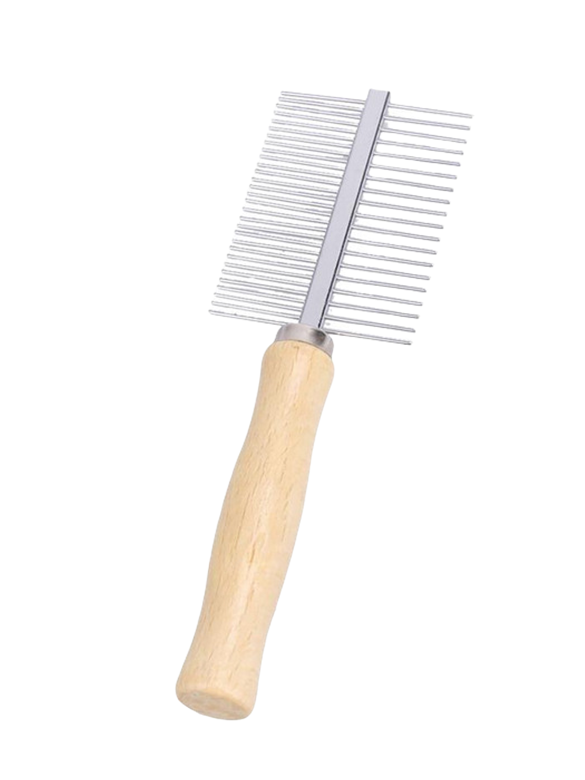 Peineta doble - mango madera 1