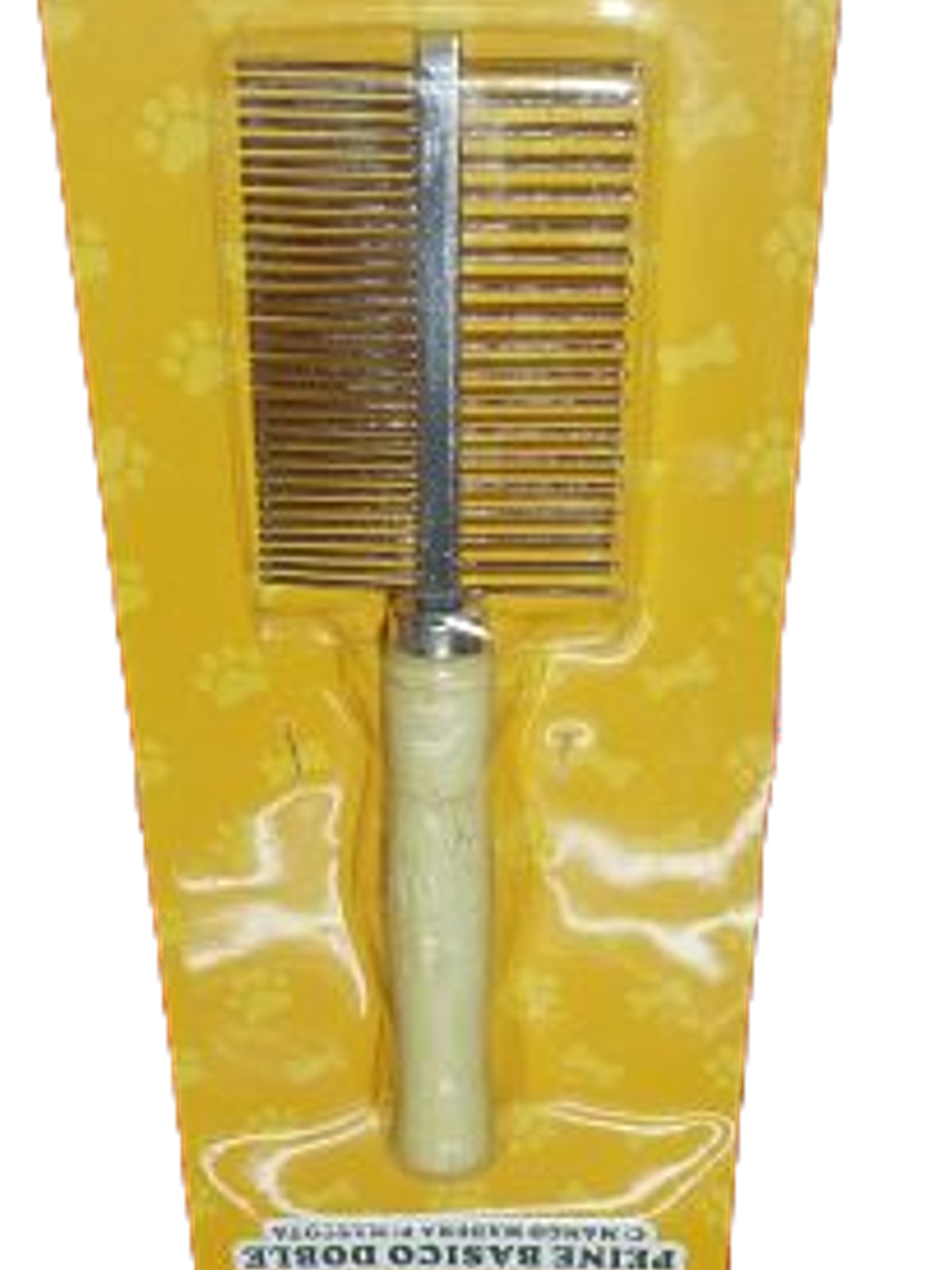 Peineta doble - mango madera 3