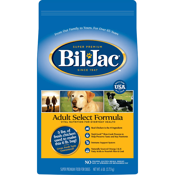 Bil Jac Adult Select Dog Food 2,7Kg 2