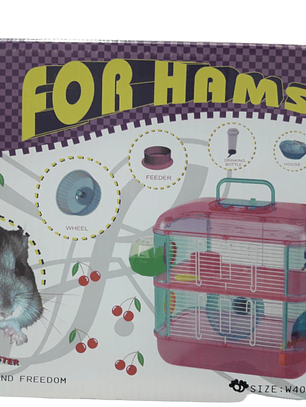 Jaula Acrilica para Hámsters 2 nivel