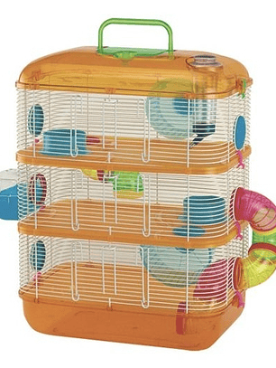 Jaula Acrilica para Hámsters 3 nivel