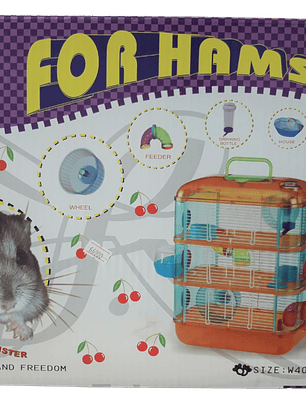 Jaula Acrilica para Hámsters 3 nivel