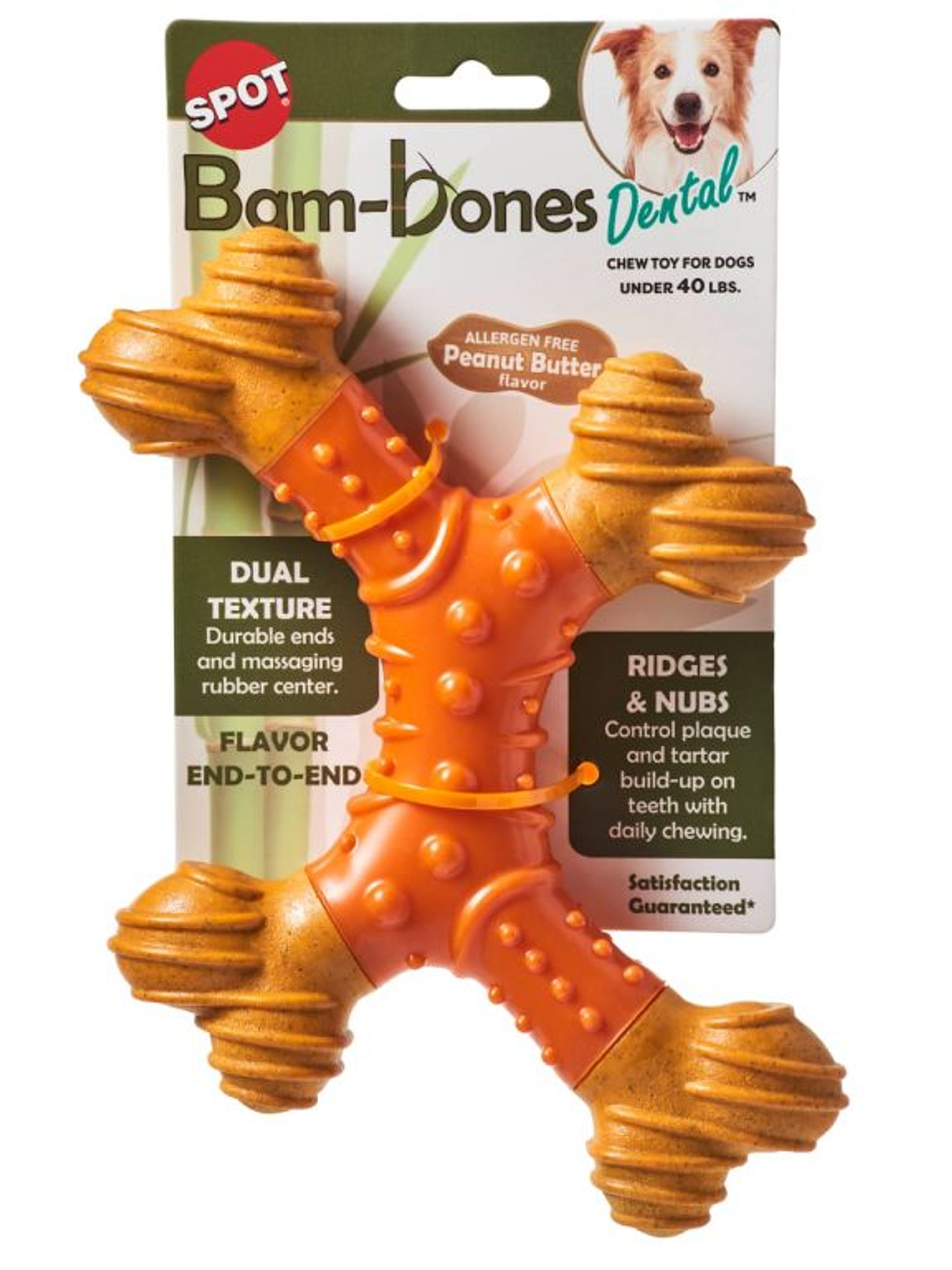 Bam-Bone Dental (Tipo X) Sabor Mantequilla De Maní Grande 1