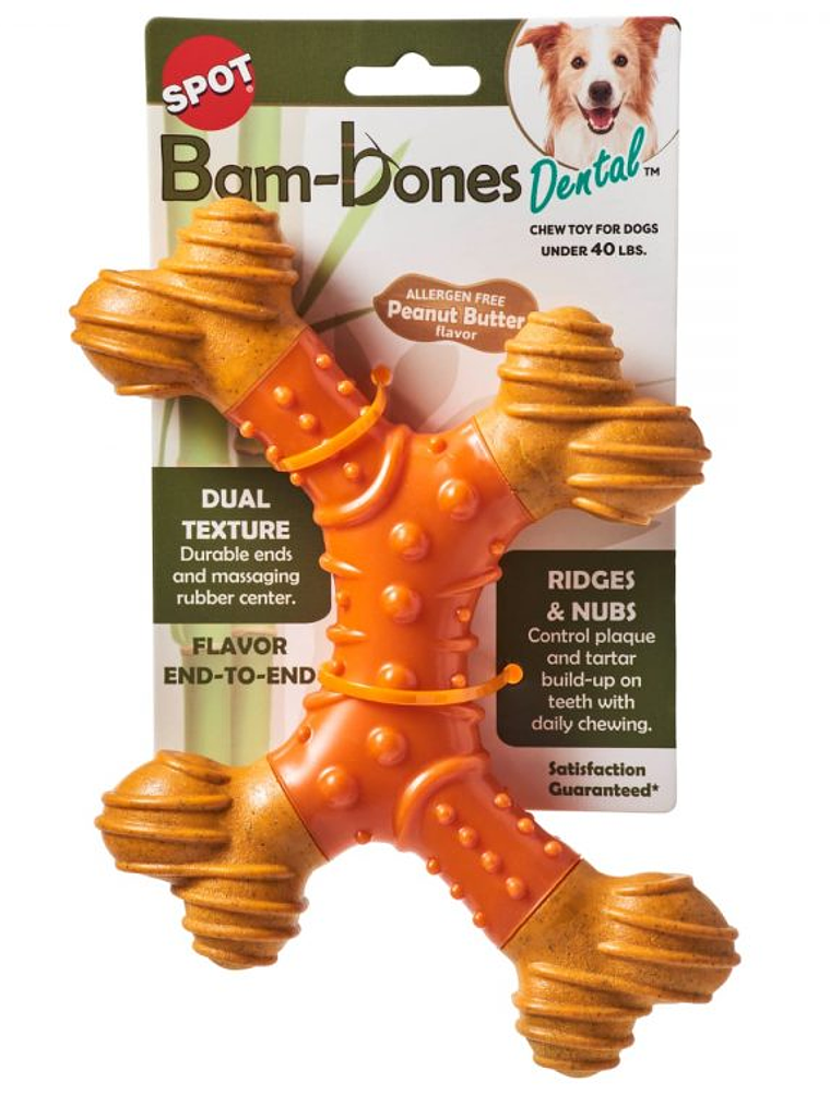 Bam-Bone Dental (Tipo X) Sabor Mantequilla De Maní Grande 1