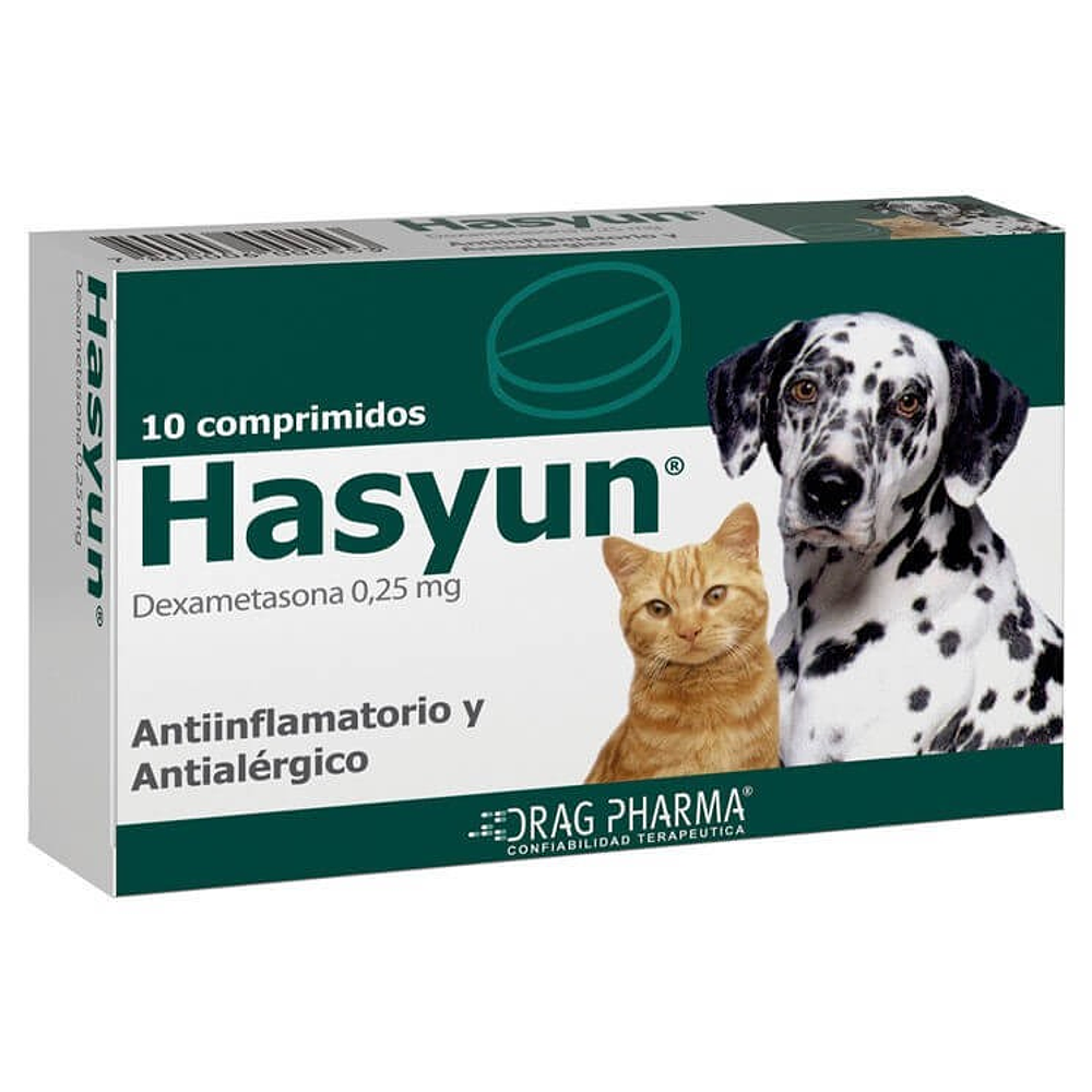 Antiinflamatorio y Antialérgico Hasyun 10 Comprimidos