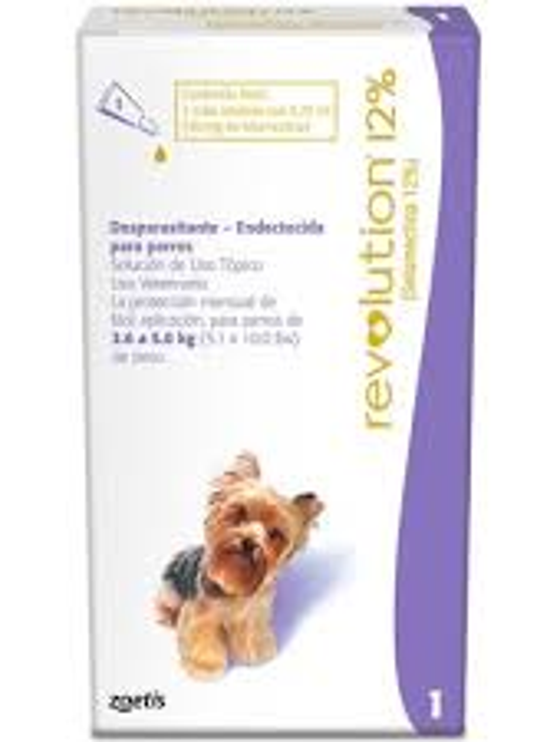 Revolution 12% para Perro (2.6 - 5.0kg) 1