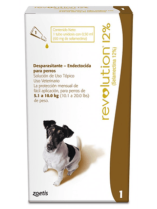 Revolution 12% para Perro (5.1 - 10kg)
