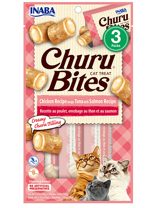 CHURU BITES CHICKEN WRAPS TUNA WITH SALMON 30 GR