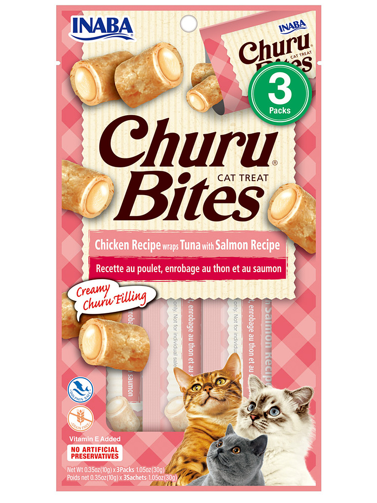 CHURU BITES CHICKEN WRAPS TUNA WITH SALMON 30 GR 1