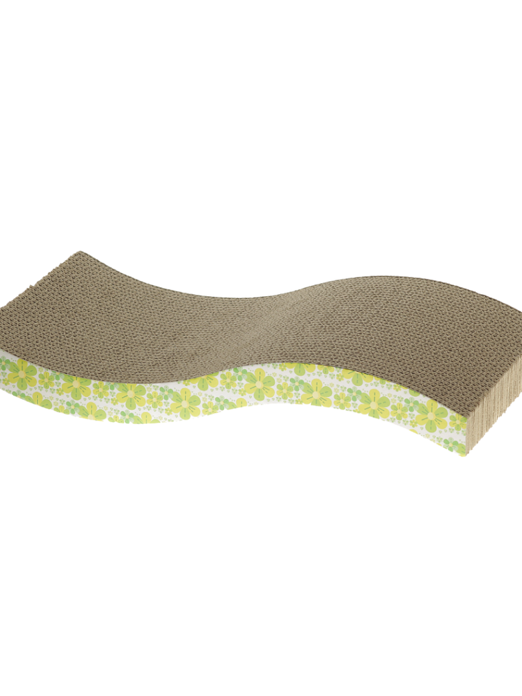 Rascador curvo con diseño de Flores (43*22) 1