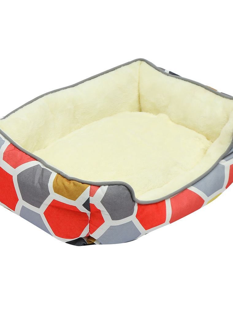 CAMA DE ALGODÓN DE COLOR CLARO PARA MASCOTA TALLA M 18626 2