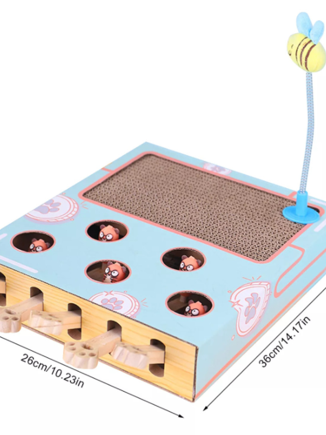 RASCADOR INTERACTIVO GATO CON PALANCA DE JUEGOS	 1