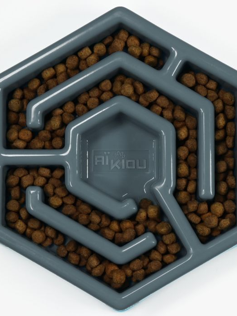 COMEDERO INTERACTIVO HEXAGONAL G GRIS	 2