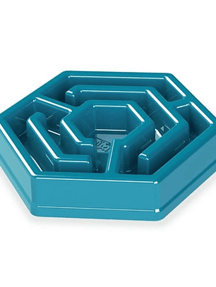COMEDERO INTERACTIVO HEXAGONAL G AZUL	