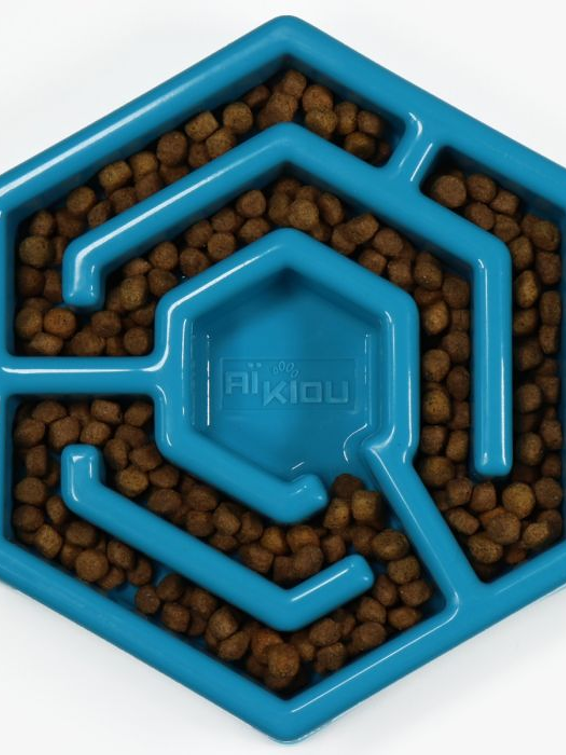 COMEDERO INTERACTIVO HEXAGONAL G AZUL	 2