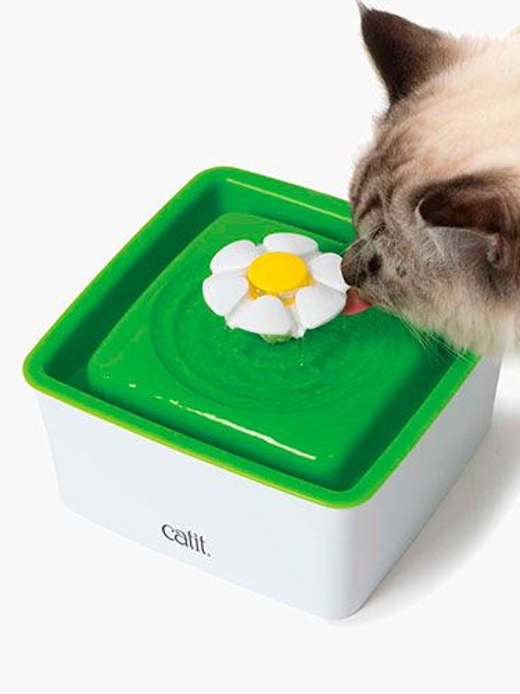 Catit Fuente Flower Mini Para Gatos De 1,5 Litros  2