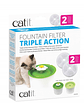 Catit Pack 2 Filtros De Acción Triple Para Fuentes Agua  - Miniatura 1