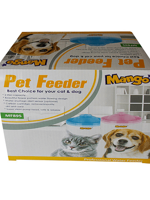 Fuente de Agua Mango para Perros y Gatos MF895