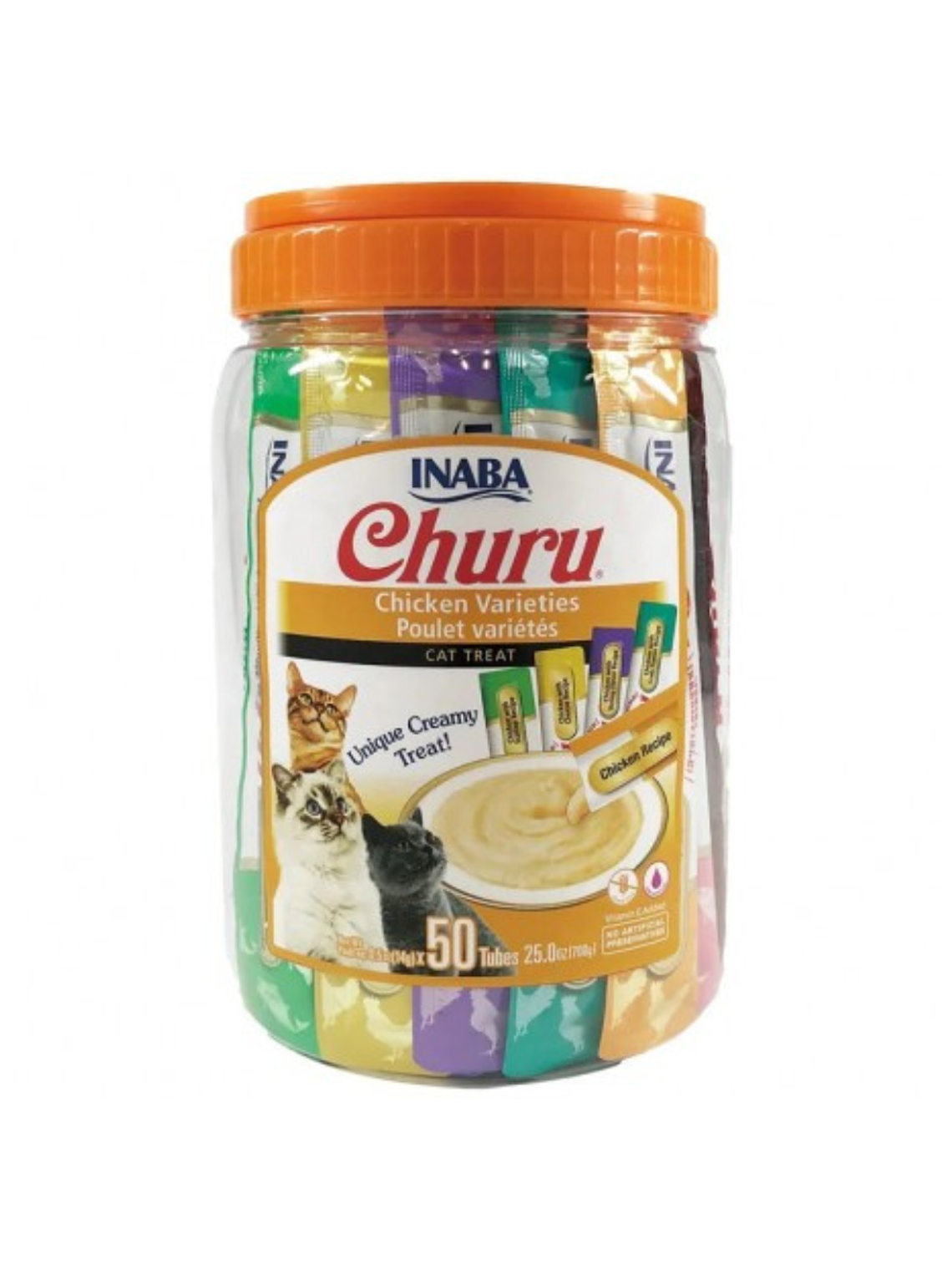 CHURU CHICKEN VARIETIES 14G X 50TUBES 700GR	 1