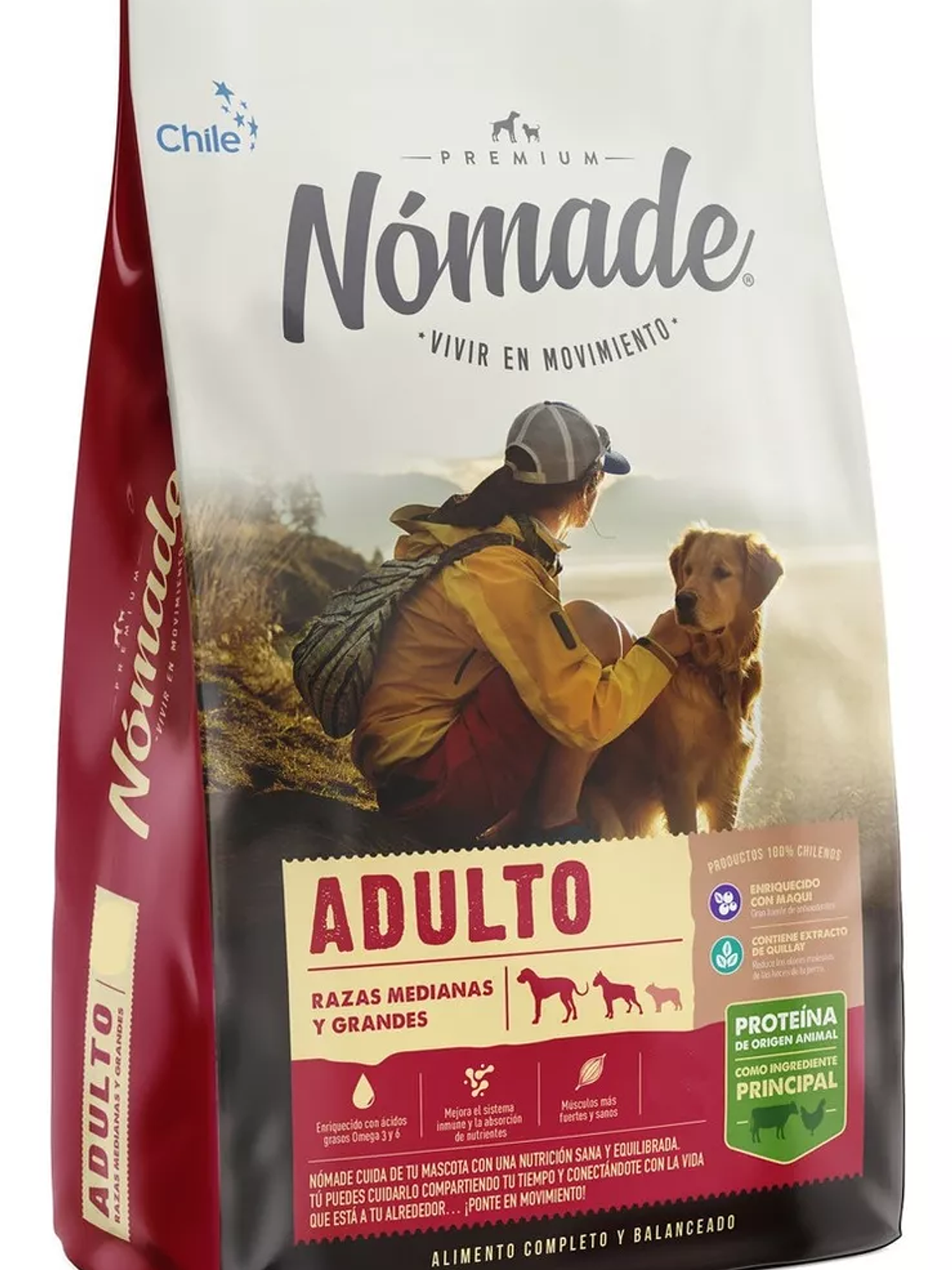 NOMADE ADULTO RAZAS MEDIANAS Y GRANDE 3KG	 1