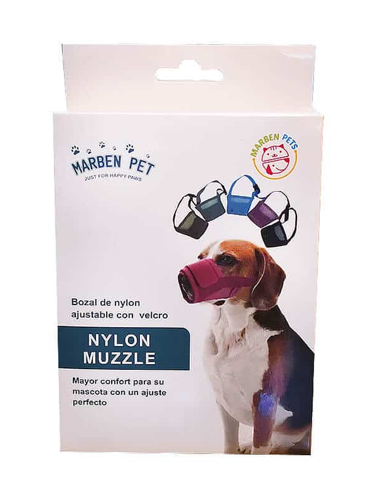 Marben Pets Bozal De Nylon Ajustable Con Velcro Talla XL 1