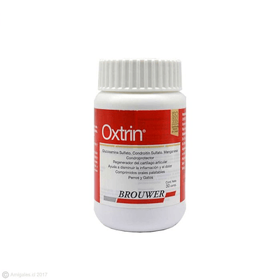 Condroprotector Oxtrin Para Perro y Gato 30 Comprimidos