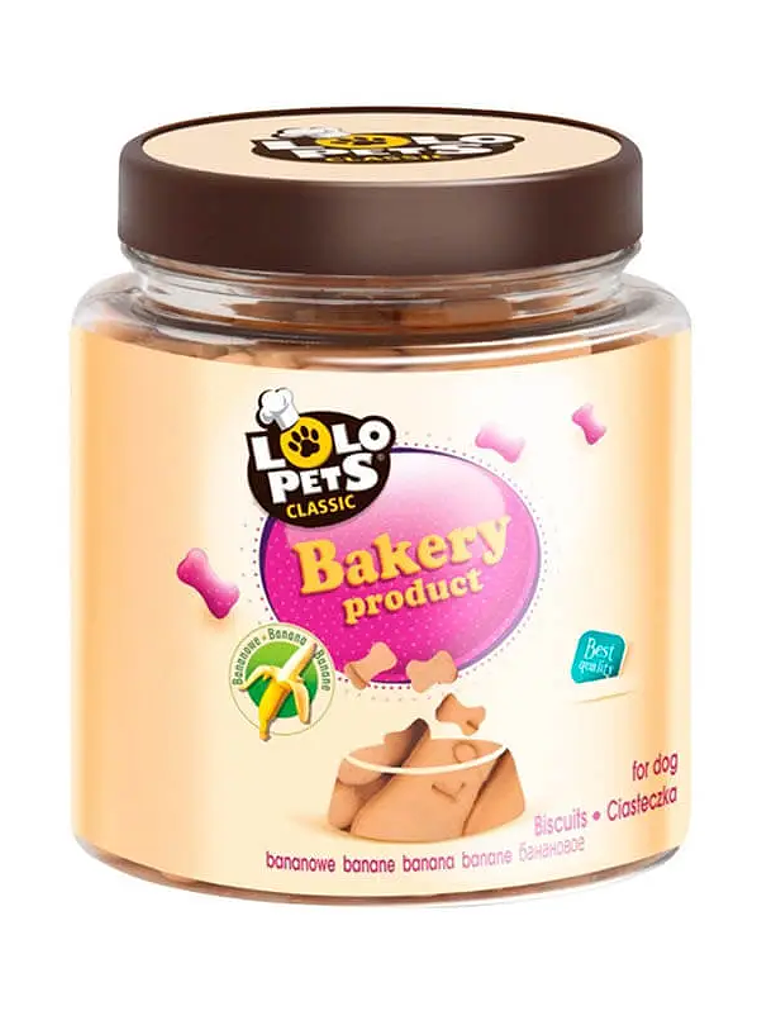LOLOPETS GALLETA BAKERY BANANA S 210GR	 1
