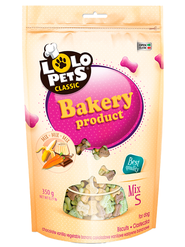 LOLO PETS GALLETAS MIX M 350GR	 1