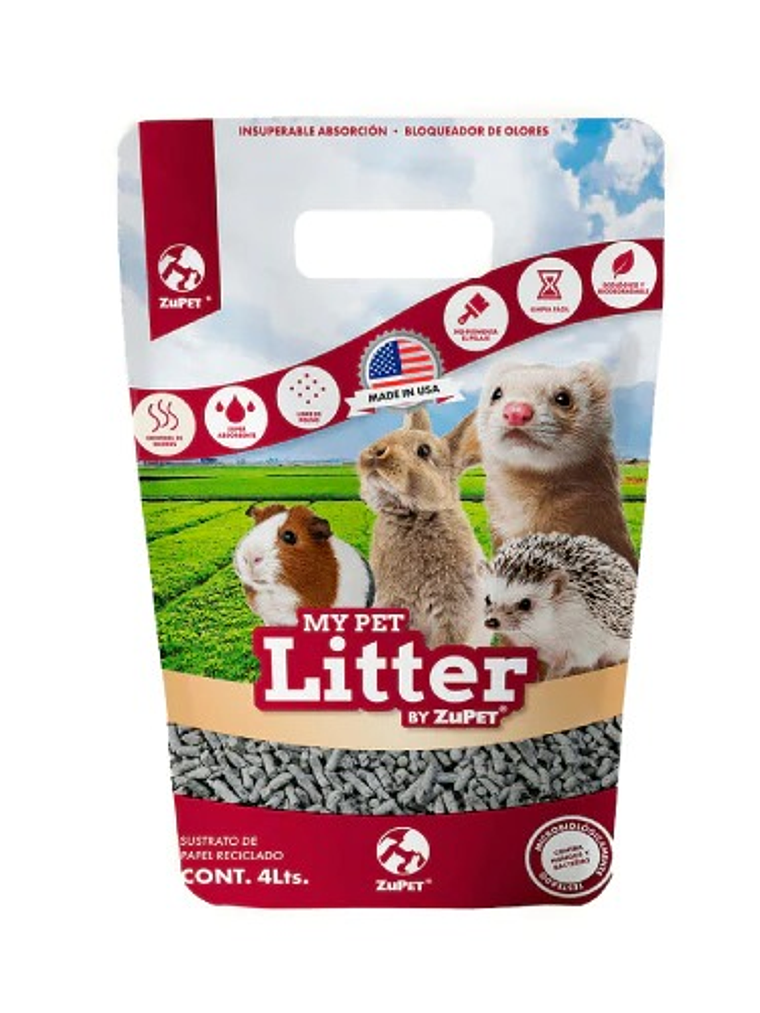 Sustrato de papel IMPORTADO MY PET LITTER 2KG  1