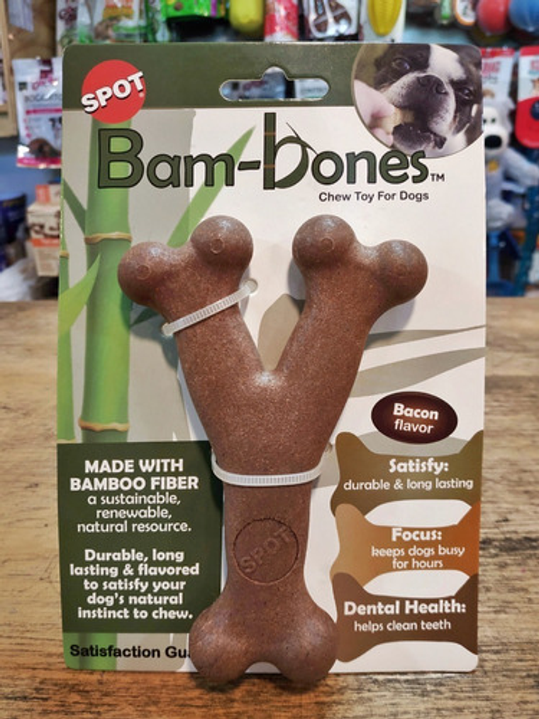 Hueso Para Perro Bam-bone Pequeño Sabor A Tocino 1