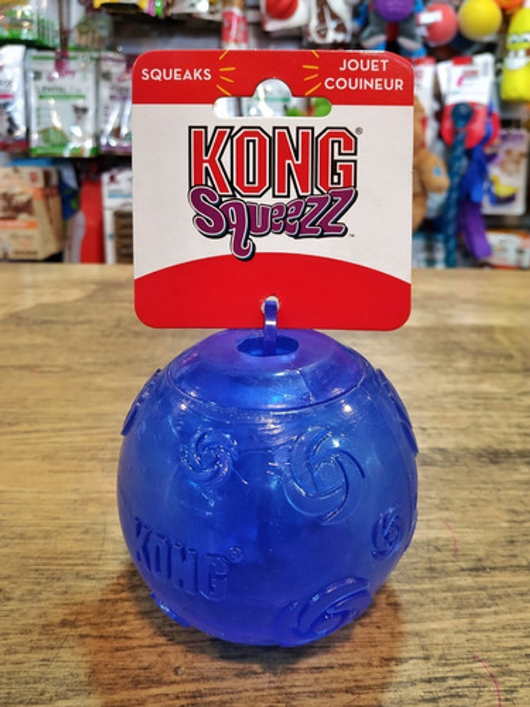 Pelota Para Perros Kong Squeezz Ball Grande 1