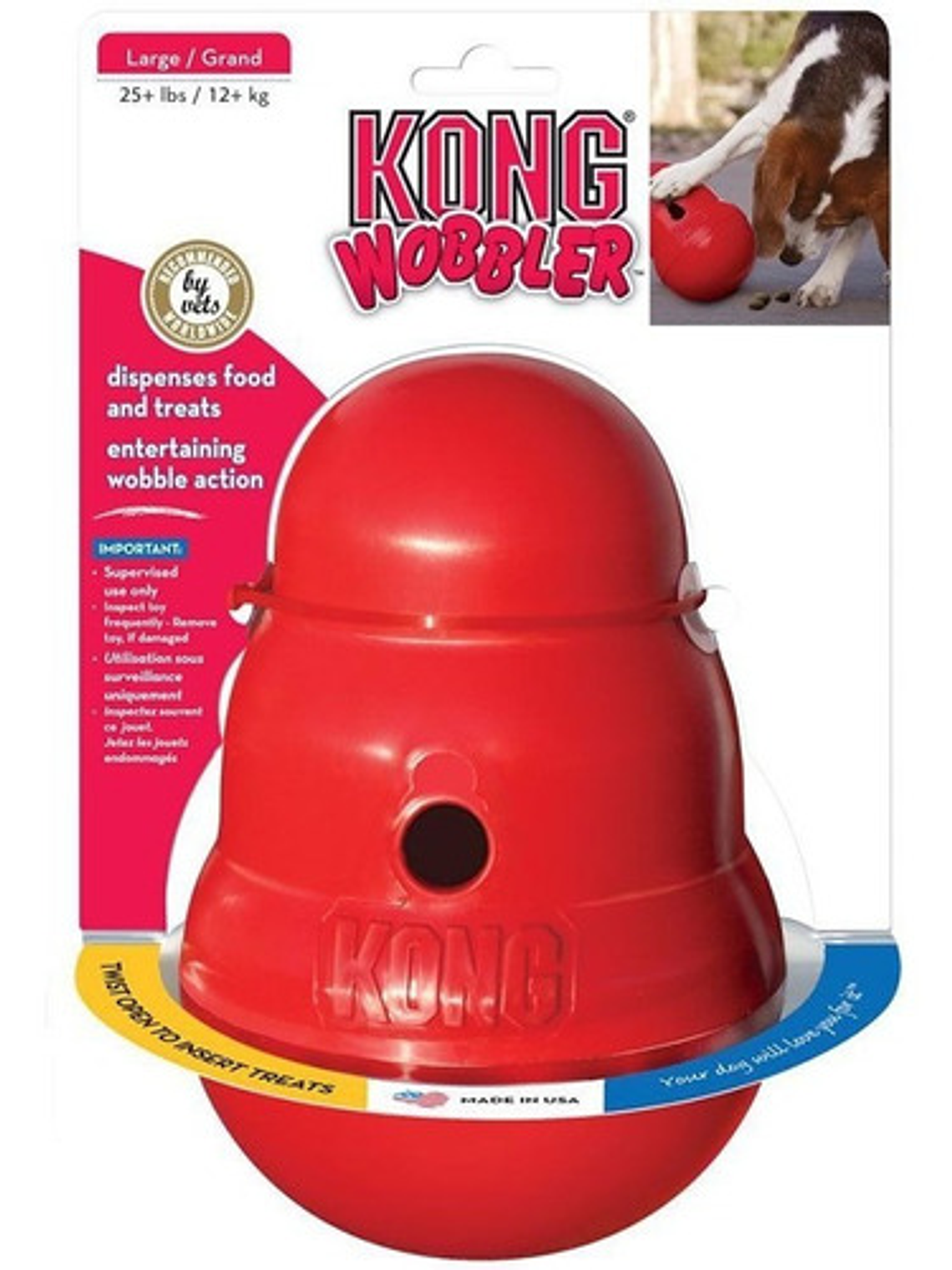 Juguete Para Perros Kong Wobbler Grande 1