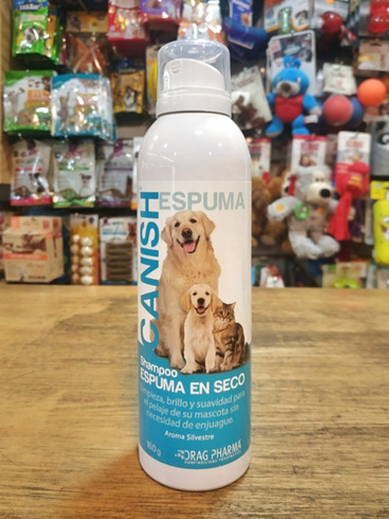 Shampoo Espuma En Seco Canish Para Perro Y Gato 1
