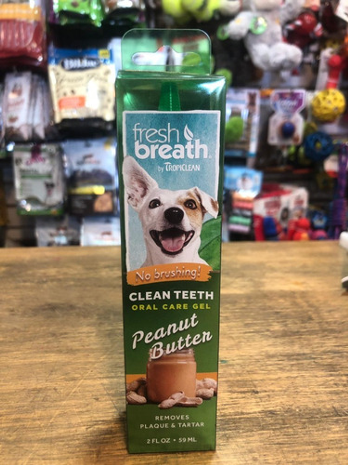 Gel Cuidado Dental Fresh Breath Para Perro Sabor Mantequilla 1