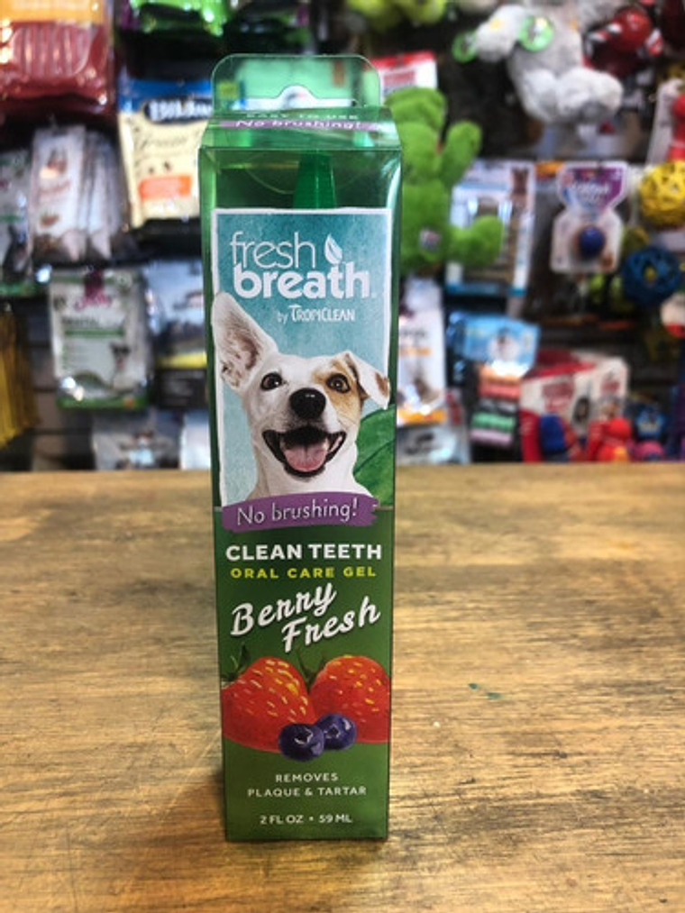 Gel Cuidado Dental Fresh Breath Para Perro Sabor Berry 1
