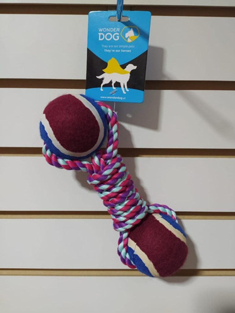 Juguete De Algodón En Forma De Hueso Con Pelotas De Fieltro 1