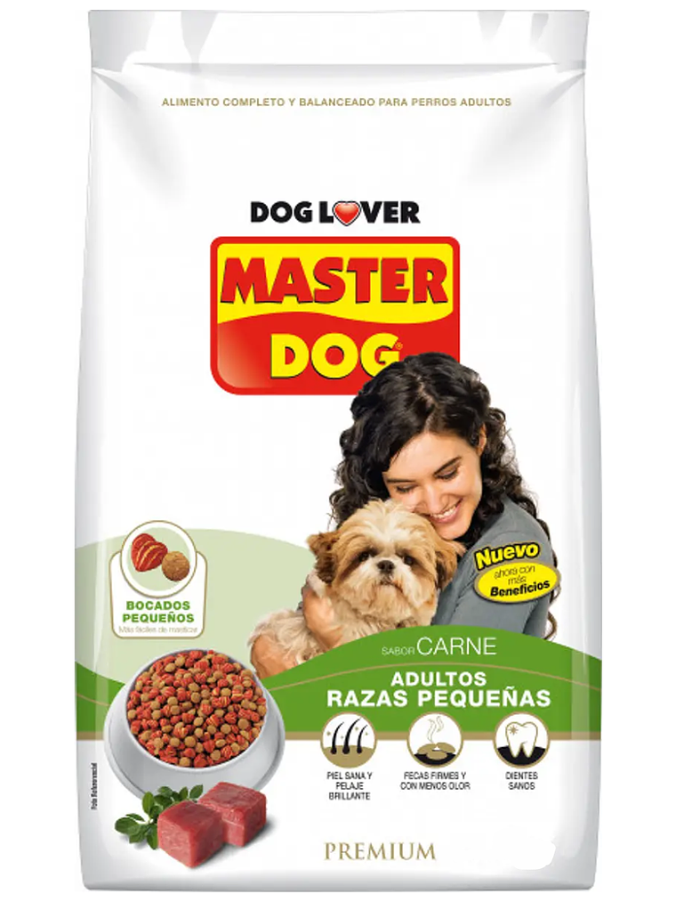 MASTER DOG ADULTO RAZAS PEQ 8KG	 1