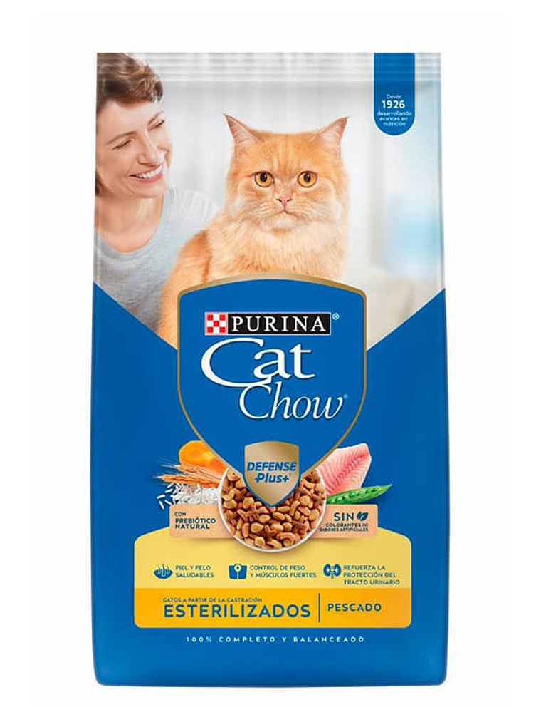CAT CHOW ESTERELIZADO DEFENSE PLUS 8 KG	 1