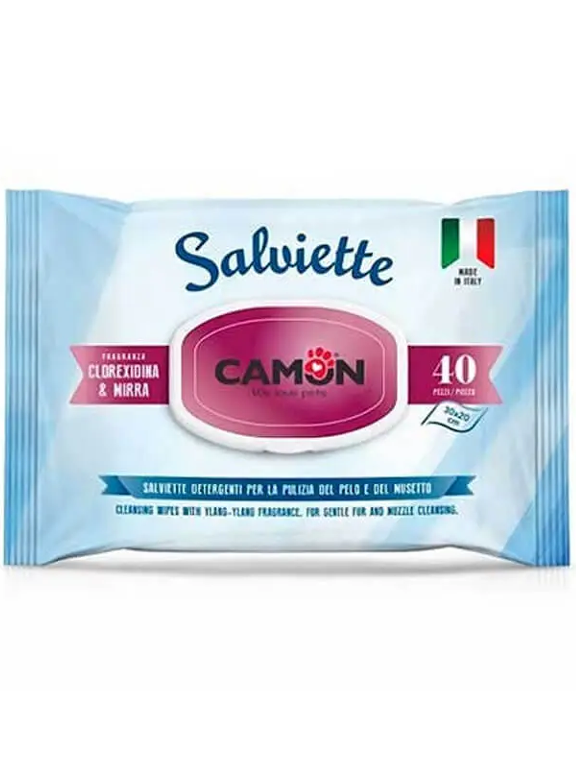 SALVIETTE CLORHEXIDINA Y MIRRA - TOALLAS HÚMEDAS 40UNI	 1