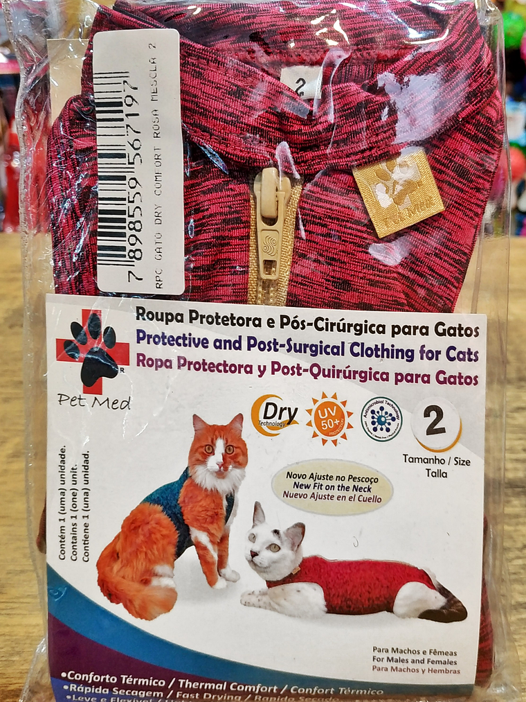Malla Post-Operatoria Gato Talla 2 3
