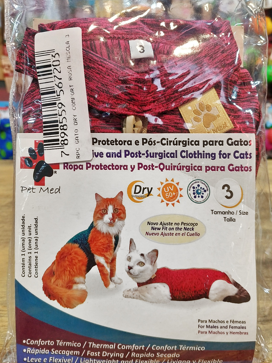 Malla Post-Operatoria Gato Talla 3 3