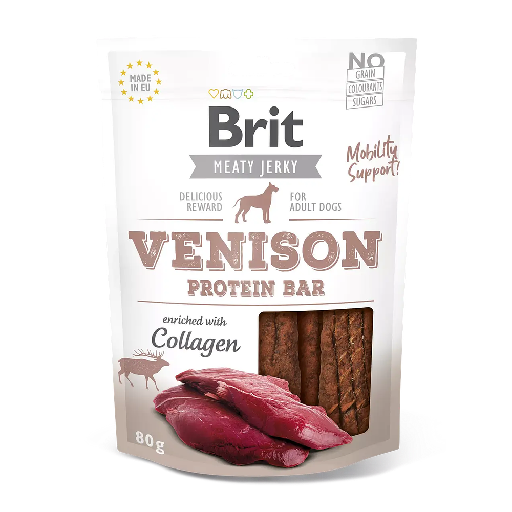 Brit Jerky Snack Venison Protein Bar 200gr