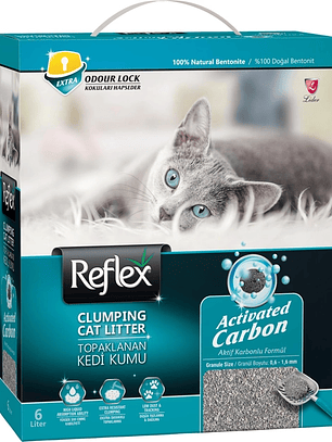 ARENA AGLOMERANTE SÚPER RÁPIDO CARBÓN ACTIVADO REFLEX 6LT	