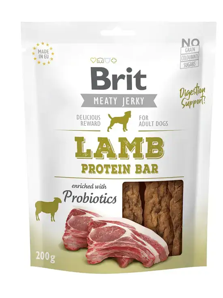 BRIT SNACK LAMB PROTEIN BAR 200GR	 1