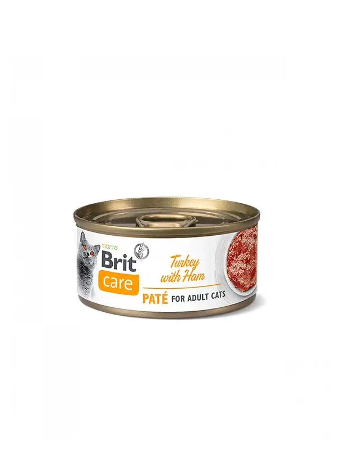 BRIT CARE CAT TURKEY PATE WITH HAM 70G	 1