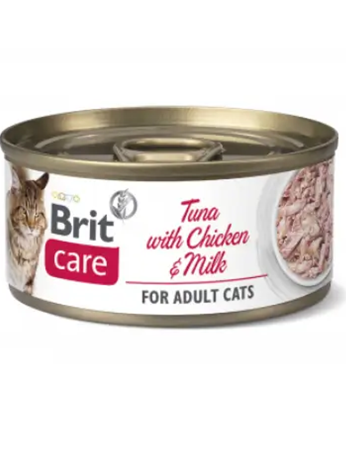 BRIT CARE CAT TUNA WITH CHICKEN AND MILK 70G	 1