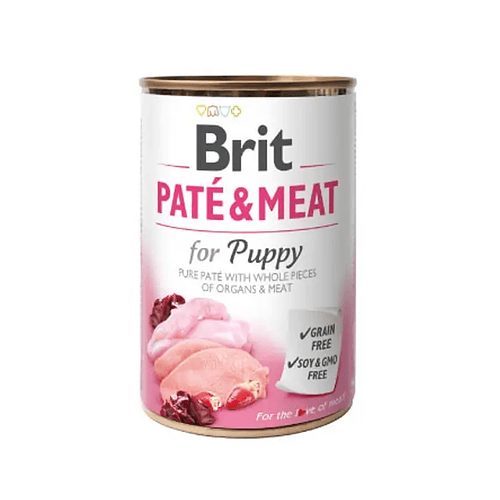 Lata Brit Pate & Meat Chicken & Turkey For Puppy 400gr