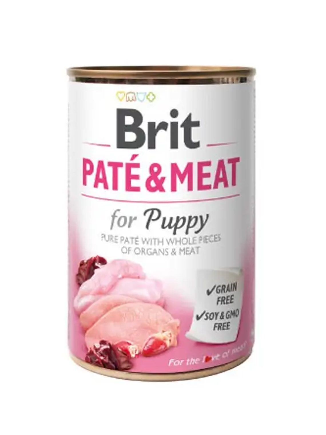 Lata Brit Pate & Meat Chicken & Turkey For Puppy 400gr 1